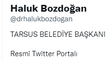 Haluk Bozdoğan twitter hesabı